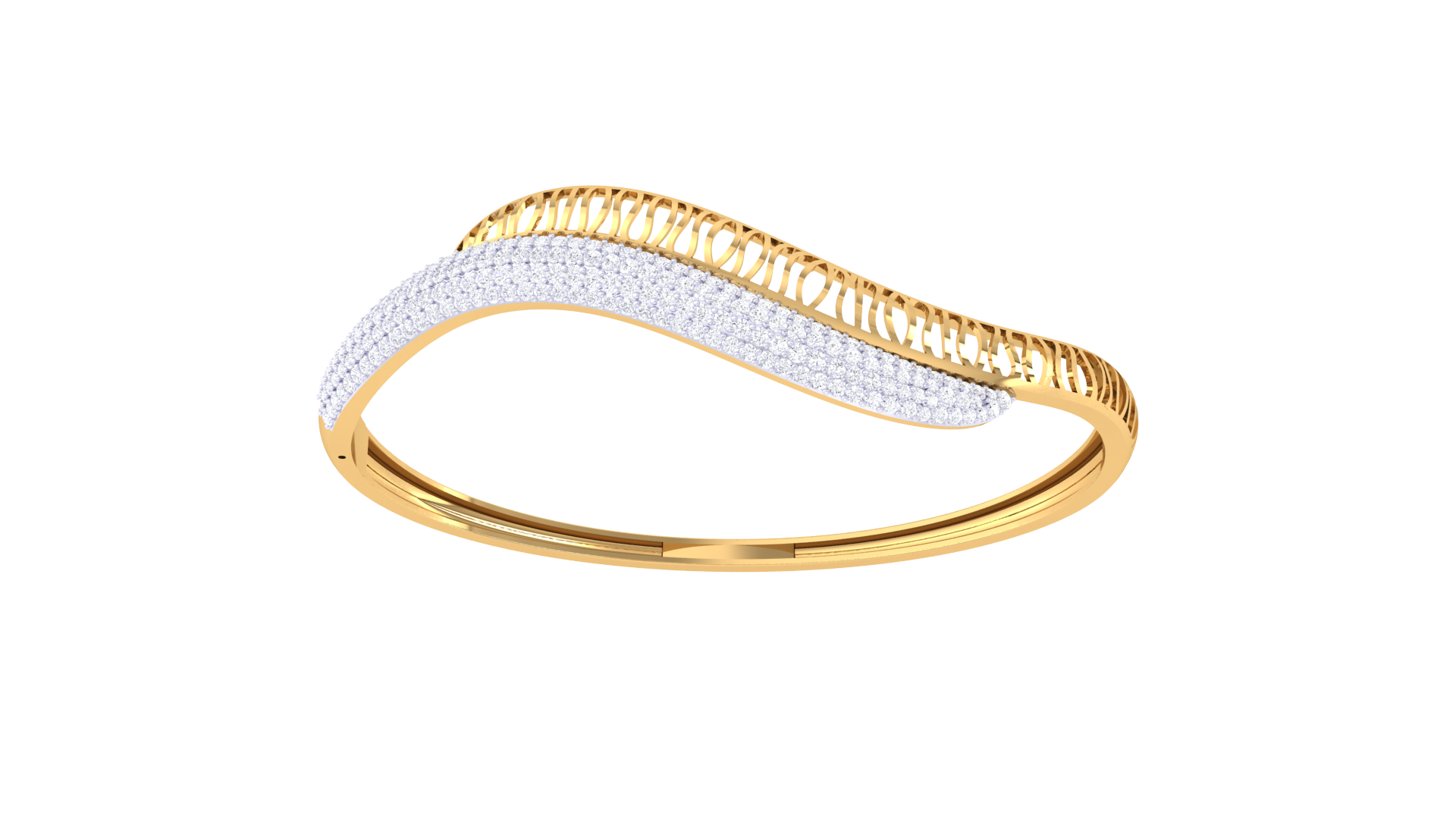 Gold Wt (18K) - 19.95 gms | Diamonds : 1.05 ct | Harmonia Bracelet