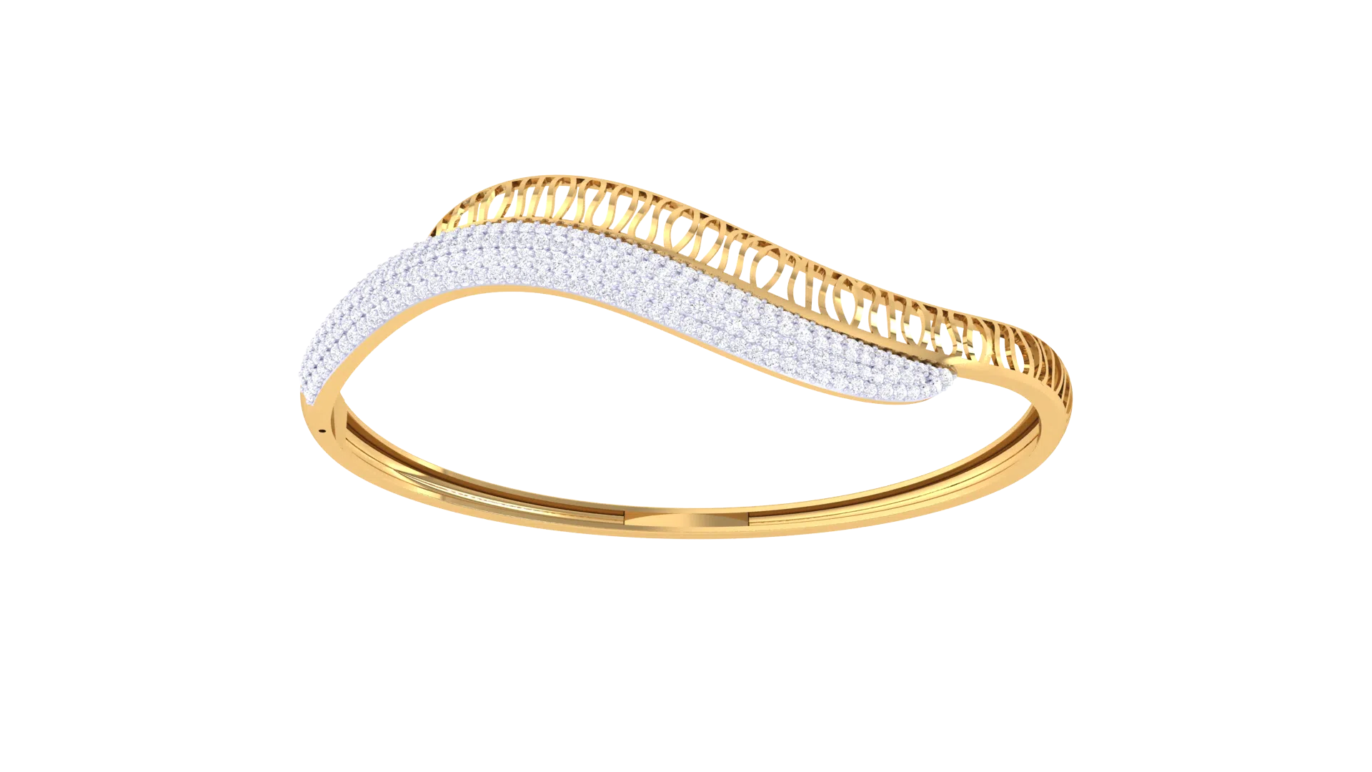 Gold Wt (18K) - 19.95 gms | Diamonds : 1.05 ct | Harmonia Bracelet