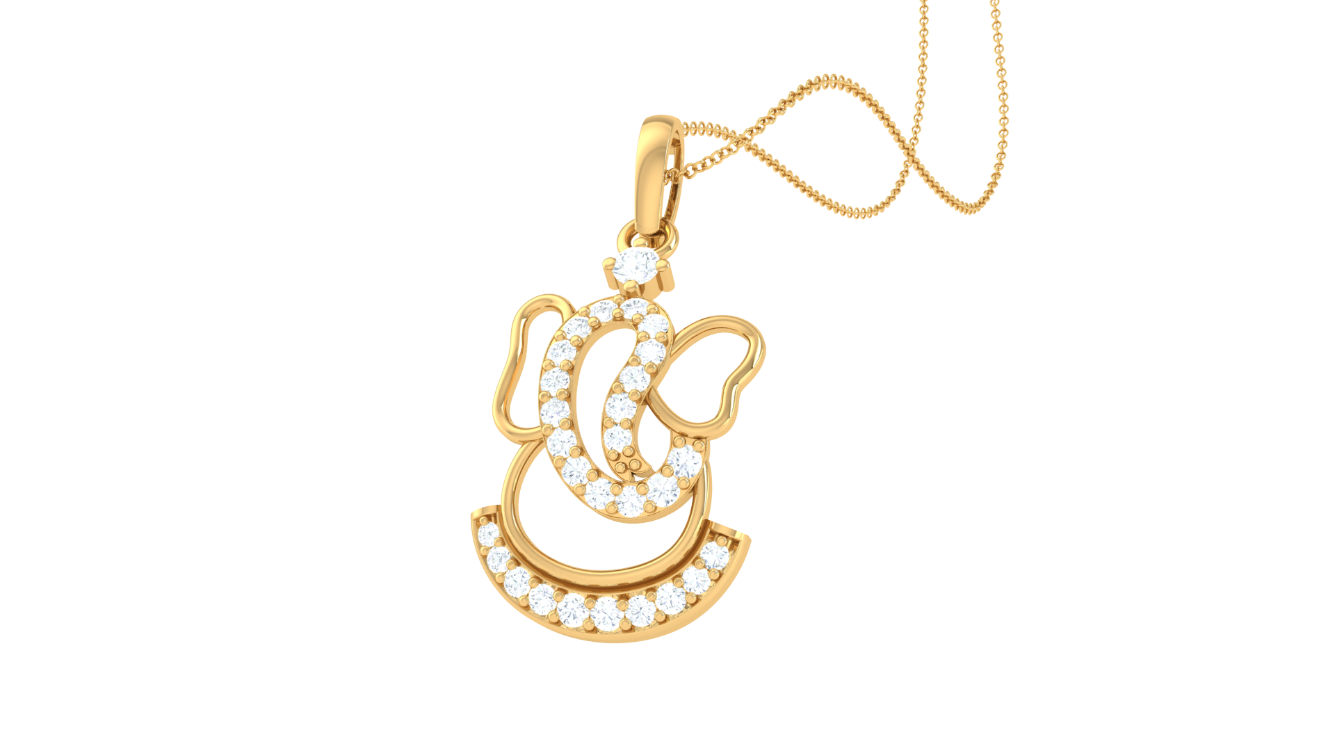 Gold Total Wt - 18K (750 cl) -2 gms
Diamonds in ct: 0.18
Spiritual Ganesh Gold Pendant offers divine protection, wisdom, and prosperity in elegant gold.