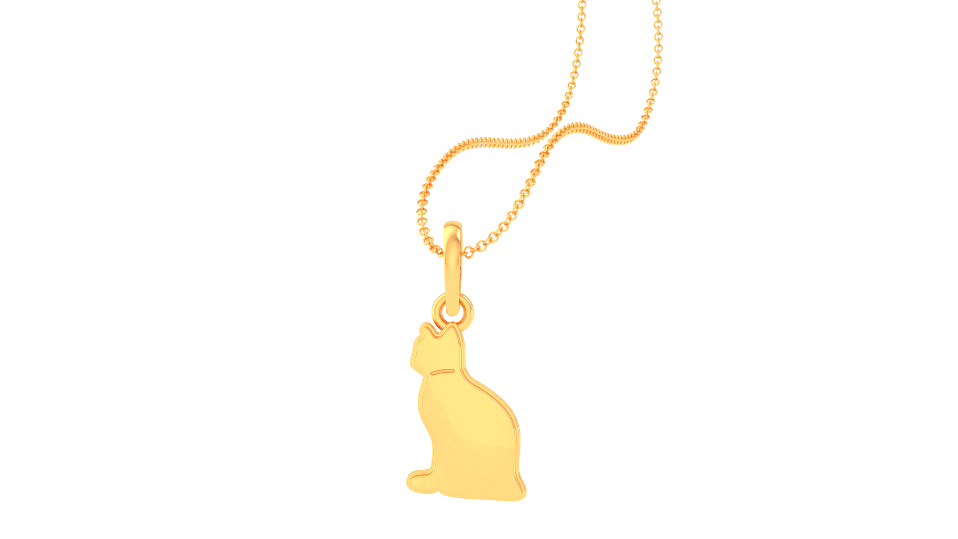 Gold Total Wt - 18K (750 cl) - 2gms
Mystic Cat Charm features a magical feline motif, symbolizing intuition, protection, and mystical allure