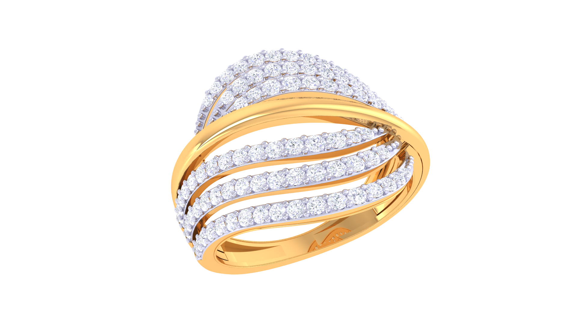 Gold Wt(18K) 4.44 gms | Diamonds 0.68 ct.
Ocean Symphony Diamond Ring